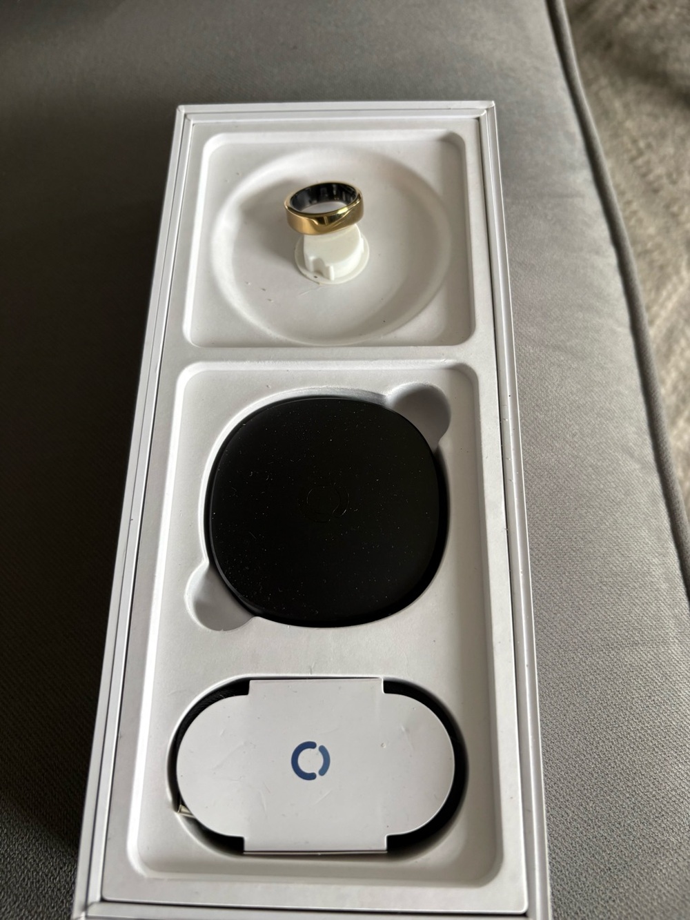 Gold and Black Smart Activity Ring by